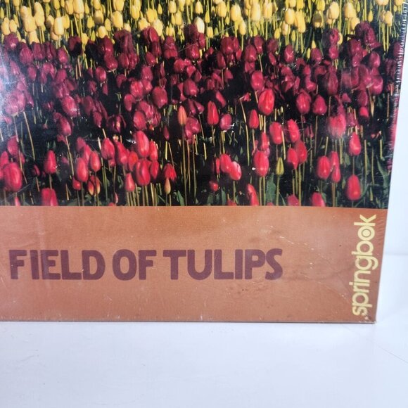 Springbok Puzzle Field of Tulips Vintage 2003 Authentic 2000 Interlocking Pieces - Picture 3 of 8